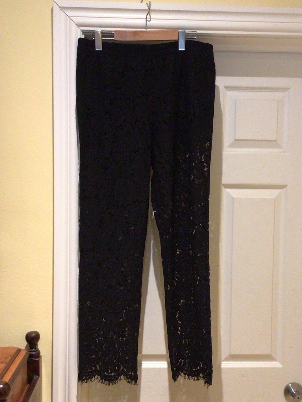 Effortless elevated Urban Chic Wedding guest Black Lace Pants